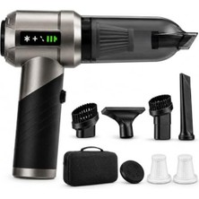 Rafta Kablosuz Araç Süpürgesi, 22.000PA Güçlü Vakum ve Hepa Filtreli
