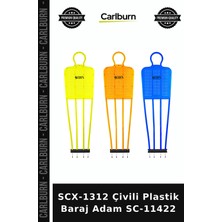 Carlburn Premium SCX-1312 Çivili Plastik Baraj Adam SC-11422 Saha Gereci Antrenman Adamı Delux Seri