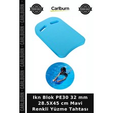 Carlburn Özel Seri Ikn Blok PE30 32 mm 28.5X45 cm Mavi Renkli Yüzme Tahtası Yüzücü Kondisyon Su Üstü