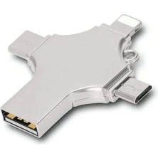 MiraLive Otg 4in1 Cep Telefonu Çok Fonksiyonlu USB Flash Bellek 64 GB Type-C, Micro Sd ve Kart Okuyucu