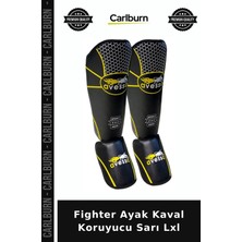 Carlburn Delux Serisi Fighter Ayak Kaval Koruyucu Sarı Lxl Müsabaka Kombin Dövüşçü
