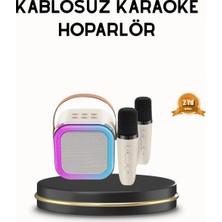 MiraLive Bluetooth Karaoke Hoparlör Renkli LED Işıklı ve Type-C Şarjlı
