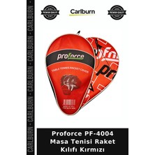 Carlburn Özel Seri Proforce PF-4004 Masa Tenisi Raket Kılıfı Kırmızı Spor Ekipman Oyun Aksesuarı