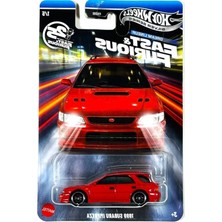 Vionna Hot Wheels Silver Series Fast & Furious Dream Lineup – 1999 Subaru Impreza [kırmızı] Ölçek 1/5-1:64 Döküm Oyuncak Aracı