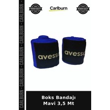 Carlburn Özel Üretim Boks Bandajı Mavi 3,5 mt Performans Sporcu Salon