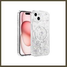 Northcity Onegif iPhone 15 Uyumlu Misk Simli Magsafe Kapak - Desen 2 Bx