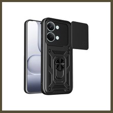 Northcity Poco X8 Pro Max Uyumlu Pars Lens Yüzüklü Silikon - Siyah Bx