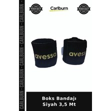 Carlburn Özel Seri Boks Bandajı Siyah 3,5 mt Mücadele Fitness Maç