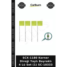 Carlburn SCX-1180 Korner Direği Yaylı Bayraklı 4 Lü Set (1) SC-10333 Direk Seti Spor Gereci Saha Ekipmanı