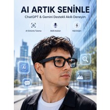 Bin1çeşit Yapay Zeka Destekli Akıllı Gözlük Kameralı Fotoğraf Video Kayıt Çoklu Dil Çeviri 32 GB Hafızalı