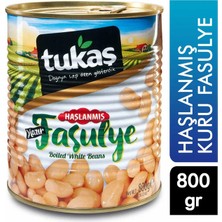 Tukaş Haşlanmış Kuru Fasulye 800 G (24'li Paket)