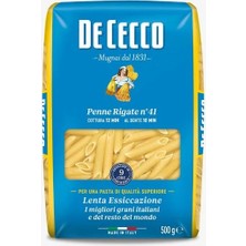 De Cecco Penne Rigate Kalem Makarna 500 gr (8'li Paket)