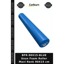 Carlburn Delux Serisi BFR-90X15-BLUE Uzun Foam Roller Mavi Renk 90X15 cm Esneme Kondisyon Bireysel