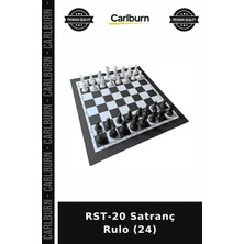 Carlburn Özel Seri Rst-20 Satranç Rulo (24) Klasik Oyun Hobi Masa Oyunu