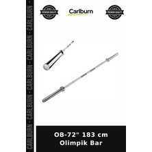 Carlburn Premium Ob-72" 183 cm Olimpik Bar Antrenman Aleti Fitness Aracı Spor Ekipmanı