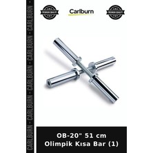 Carlburn Özel Üretim Ob-20" 51 cm Olimpik Kısa Bar (1) Spor Aleti Kondisyon Çalışma