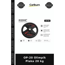 Carlburn Delux Serisi Op-20 Olimpik Plaka 20 kg Vücut Güç Antrenman