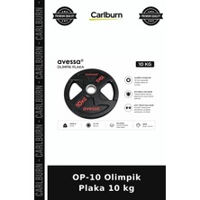 Carlburn Premium Op-10 Olimpik Plaka 10 kg Ağırlık Güç Antrenman