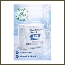 Northcity Hidrofil Rulo Pamuk 1 kg Saf Pamuk Yüksek Emici Medikal ve Kozmetik Kullanım 1 Adet Bx