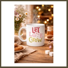 Northcity Let Love Grow Tasarımlı Porselen Kupa Model 37 – Sevgi Temalı Özel Hediye Kupası Bx