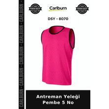 Carlburn Özel Üretim Antreman Yeleği Pembe 5 No Antrenman Giysisi Performans Takım Sporu