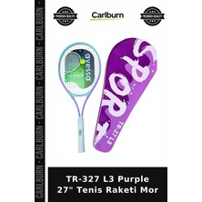 Carlburn Premium TR-327 L3 Purple 27" Tenis Raketi Mor Kort Hareket Fitness