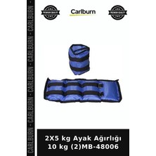 Carlburn Özel Seri 2x5 kg Ayak Ağırlığı 10 kg (2)MB-48006 Aktivite Gelişim Günlük