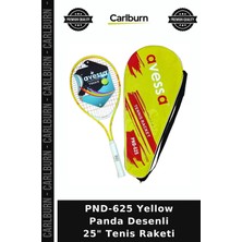 Carlburn Özel Seri PND-625 Yellow Panda Desenli 25" Tenis Raketi Hobi Ekipman Gereç