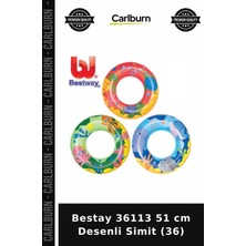 Carlburn Özel Seri Bestay 36113 51 cm Desenli Simit (36) Havuz Keyfi Su Simidi Yaz Ürünü