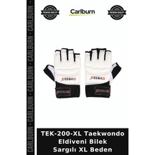 Carlburn Delux Serisi TEK-200-XL Taekwondo Eldiveni Bilek Sargılı Xl Beden Müsabaka Ekipman Yardımcı
