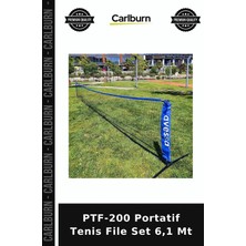 Carlburn Premium PTF-200 Portatif Tenis File Set 6,1 mt Ekipman Antrenman Aparat
