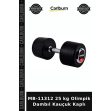 Carlburn Özel Seri MB-11312 25 kg Olimpik Dambıl Kauçuk Kaplı Antrenman Spor Aleti