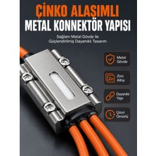 Str Store USB Type-C, Lightning ve Micro USB Uyumlu 3'ü 1 Arada Hızlı Şarj Kablosu
