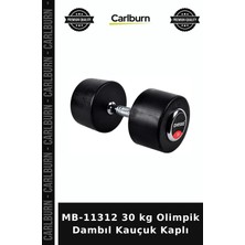 Carlburn Özel Üretim MB-11312 30 kg Olimpik Dambıl Kauçuk Kaplı Ağırlık Form Ekipman