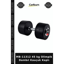 Carlburn Premium MB-11312 45 kg Olimpik Dambıl Kauçuk Kaplı Vücut Performans Günlük