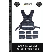Carlburn Özel Üretim Wv-5 kg Ağırlık Yeleği Siyah Renk Aktif Alan Salon