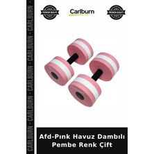 Carlburn Delux Serisi Afd-Pınk Havuz Dambılı Pembe Renk Çift Hareket Kondisyon Su Sporu Aleti