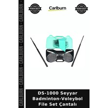 Carlburn Özel Seri DS-1000 Seyyar Badminton-Voleybol File Set Çantalı Aktif Yaz Rekreasyon
