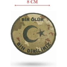 Str Store Nakış Patch Bir Ölür Bin Diriliriz, Tsk