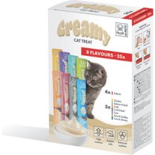 Str Store 8 Lezzet Karışık Kedi Creamy 25X15GR