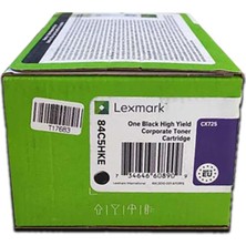 Lexmark 84C5HKE Siyah Orjinal Toner Yüksek Kapasiteli - CX725 (T17683)