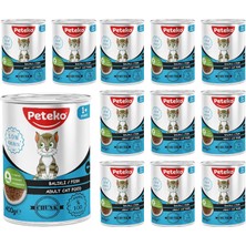 Str Store Yetişkin Kedi Balıklı ve Jöleli Konserve Mama 400 gr x 12 Adet