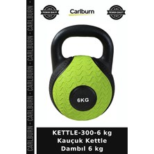 Carlburn Özel Üretim KETTLE-300-6 kg Kauçuk Kettle Dambıl 6 kg Beden Etkinlik Egzersiz
