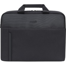 Str Store MCE-1712 Code Eco Çevre Dostu Laptop Çantası, 16 Inç Bilgisayar Çantası, Kadın ve Erkek Notebook Çantası, Yüksek Kaliteli Fermuar Macbook Çantası, Iş ve Evrak Çantası, Siyah