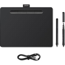 Str Store Intuos Medium Çizim Tableti, Çizim ve Fotoğraf Düzenleme Için Tablet, Basınca Duyarlı Kalemli, Siyah, Ev Ofis ve E-Öğrenme Için Ideal