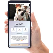 Str Store Nfc Etiketli Kedi Köpek Tasma Takısı - Kayıp Önleyici - Pet Güvenlik - Pet Dijital Kartvizit (Pembe)