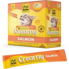 Vionna Delibon Creamy Somonlu Sıvı Kedi Ödülü 15 gr 100'LÜ Paket