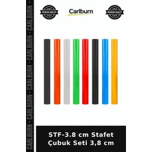 Carlburn Delux Serisi Stf-3.8 cm Stafet Çubuk Seti 3,8 cm Egzersiz Aktif Yaşam Performans
