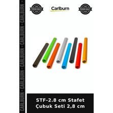 Carlburn Özel Seri Stf-2.8 cm Stafet Çubuk Seti 2,8 cm Kurs Takım Ekipman
