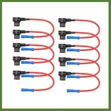 Budos Mini Bıçak Sigorta Çoklayıcı Fuse Tap 10 Adet Budos